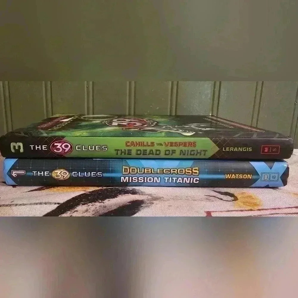 The 39 Clues Book lot Doublecross Mission Titanic Cahills Vespers Dead of Night